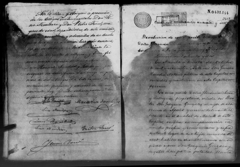 Annex T: Virgilio - 1902 Notarial